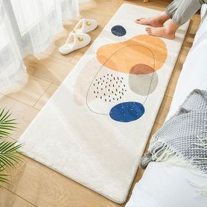 Modern Morandi Carpet Ins Style Bedside Carpet Living Room Floor Mat Anti Slip Bedside Rug Cute Carpet Bedroom Carpet Floor Mat Rugs Carpets