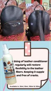 Leather Conditioner Perfume Cleaner & Disinfectant pH-Balanced Formula Effectively Cleans Conditions & Restores Leather Enhances Flexibility & Strengthens Leather Fibers Protects Against Wear & Tear Ideal for Shoes Bags Furniture & Accessories