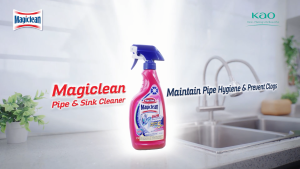 Magiclean Pipe & Sink Cleaner 500ml Trigger & Refill | Everyday Drain Cleaner | Eliminates Odor | Dissolves Hair and Grease | Strong Penetrative Gel | Japans #1 Household Brand | Imported
