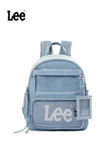 Lee Denim Painful Bag Double Shoulder Casual Commuter Backpack for School And Work Two-Dimensional Youth Men And Women