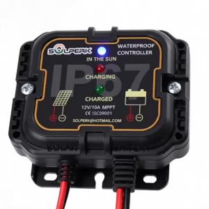 10A 12V Bộ Điều Khiển Sạc Năng Lượng Mặt Trời Chống Nước Di Động Thông Minh Bảng Điều Khiển Cho AGM Gel Ngập Nước Pin Trạm Điện Phụ Kiện
