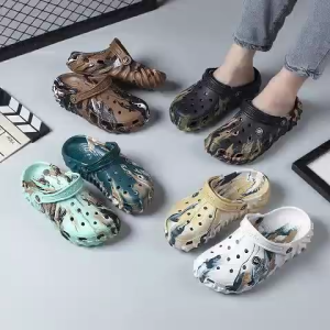 Easyfit Color Splash Clogs for Men EVA Sculpted Sole Sandals Beach to Street Slippers Non-slip 40-45