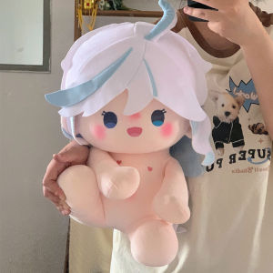 Đồ Chơi Búp Bê Nhồi Bông 40cm Fuyunha Xiang Prince Zhongli Túi Đeo Vai Hoạt Hình Đồ Chơi Mềm Cho Người Lớn