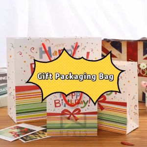 Gift Packaging Bag Birthday Party Kraft Paper Bags Kids Birthday