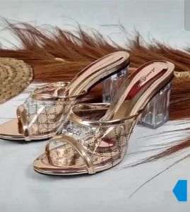 REAL PICT !!! High Heels ACHA GC 3 Warna Soft Cantik Mika Bening Transparan Sepatu Kaca Pesta