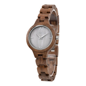 Wooden Watch for Women Wolkenstein Analog Watch 33mm Made from Natural Wood with Japanese Quartz Movement