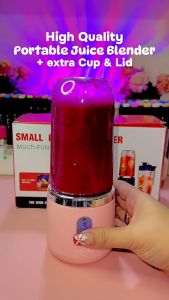 KANAZAWA Portable Juicer Blender Rechargeable 400ML Electric Mini Fruit Blender Blue/Pink