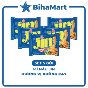 [SET 5 GÓI] - OTOKI - Mì nấu Jin hương vị Không cay Mì nấu Jin không cay Mì Jin nấu không cay Mì Jin Ottogi (120g/gói)
