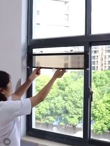 HANGDIAN【Miễn phí vận chuyển】bức màn tấm che nắng cửa chớp Ngôi nhà mùa hè sử dụng kép rèm cuốn tự động có thể thu vào rèm cuốn mạng lưới chống nắng cách nhiệt che nắng che nắng