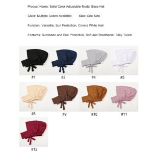 Milk Silk Elastic Neck Cap Plain Instant Shawl Ironless Pinless Breathable Women Head Wrap Head Scarf