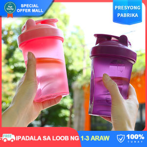 【Korean Fashion】400ML Shaker Bottles for Whey Protein Powder Mixing Bottle Fitness Gym Shaker Mug Outdoor Portable Plastic Drink Cups