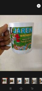 Souvenir white Mug with Decal print {APPROVE LAYOUT FIRST BEFORE ORDERING}