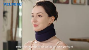 VELPEAU Kids Soft Neck Collar Brace for Posture- Cute B.Duck Foam Cervical Support for Child Youth Neck Corrector for Children Whiplash and Injury Pain Relief(X-Small)