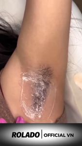 [CHE TÊN] Combo 100g Sáp Trong Suốt Siêu Bám Lông+ 10ml serum+ Chén Silicone Nấu Sáp Wax Lông Chống Dính ROLADO Tặng Que