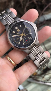 đồng hồ nam si nhật ELGIN USA titanium solar 6kim size 35mm 2hand