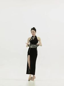 FULLBELIEF | Đầm Múa Diễn Phong Cách Trung Quốc Không Tay Dáng Xòe