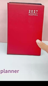 25k 2027 Hot Silver Agenda Diary Hardcover Date/Journal Hardcover Date Diary of the Month Planner