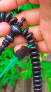 Tasbih Kayu Teras Gemunggal Asli 100 Butir Ukuran 14mm - Muslim Motif