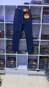 Celana panjang Jeans Denim Lea Pria Standar Reguler Premium Terbaru Ukuran 27-38 Bahan Denim Premium