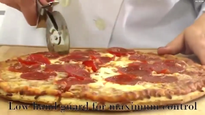 Elegant Stainless Steel Pizza Cutter with Sharp Blade and Ergonomic Handle