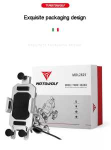 Motowolf MDL-2825c Phone Holder Shock Absorbers wireless charging fast no OsoPro