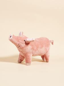 A Cute Pig Design Pet Teeth Grinding Plush Toy Bite Resistant Interactive Dog Toy Supply