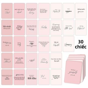 30 Chiếc Truyền Cảm Trích Dẫn Thẻ Động Lực Vật Dụng Văn Phòng In Hoa Kinh Doanh Phụ Kiện Làm Quà Tặng Sinh Nhật