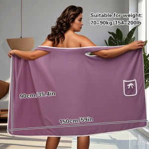 Womens Wearable Bath Towel for Girls – 90×150cm Fast Drying Ideal for Beach SpaGym & Home Use Soft Bathrobe & Washcloth
