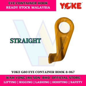 YOKE 8-067 G80 EYE CONTAINER HOOK (STRAIGHT)