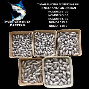 TIMAH PANCING PEMBERAT BANDUL PANCING BENTUK KAPSUL