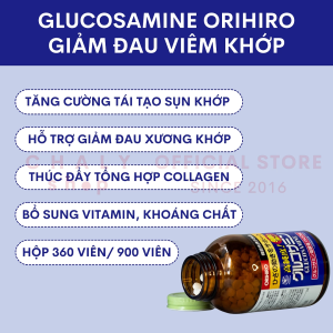Viên bổ xương khớp Glucosamine Orihiro 1500mg Nhật Bản