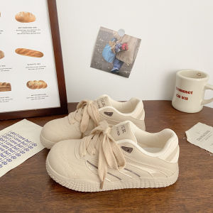 Womens Thick Bottom Skate Shoes Chic Student Sports Sneakers Cross Buckle School Style Ultra-Fine Fiber Upgraded Rubber Soles