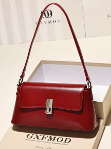 Fashionable Retro Genuine Leather Underarm Bag Womens Single Shoulder Crossbody Bag GXFMOD New 2025 Stylish Versatile Bag