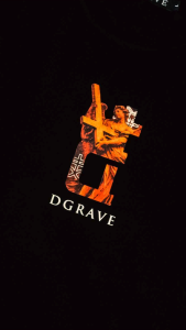 DGRAVE CREATIONS A&D BLACK T-SHIRT