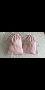 10Pcs 7x9cm Pink Velvet Drawstring Pouch Jewelry Bag New Year Birthday Christmas Wedding Party Gift Pouch Earrings Rings Bag