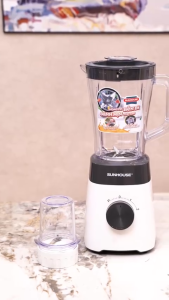 MÁY XAY SINH TỐ SUNHOUSE SHD5114 - 2 Cối nhựa siêu bền 3 chức năng xay dễ dàng