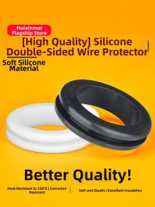 Heat Resistant Silicone Dual-Sided Protective Sleeve with Wide Groove and Round Exit