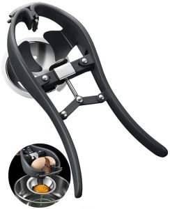 1pcs Egg Opener Tool Manual Stainless Steel Multifunction Eggshell Cutter with Egg Yolk White Separator Eggs Scissors Cracker