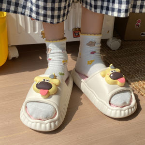Songxiaoke Casual Soft Bottom Slippers Womens Home Wear Summer Outdoor Anti-Slip Odor-Resistant Student Dormitory Slippers