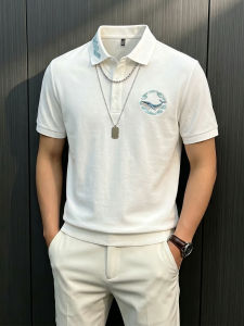 Áo Polo Nam Tay Ngắn Thêu American Vintage