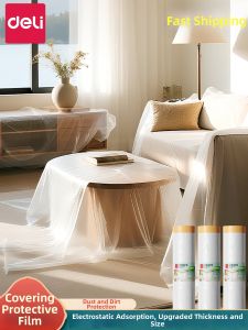deli | Dust Protection Film for Renovation Cleaning Furniture and Car Paint