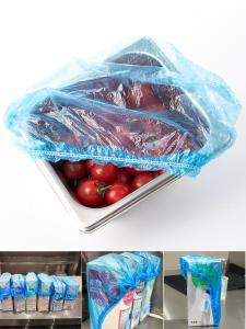 Bao Bì Phim Bảo Quản Thực Phẩm Bằng Nhựa Dày Dùng Một Lần Cho Nhà Bếp Tủ Lạnh Bát Đĩa Hộp Đựng Sữa Màu Xanh Lam