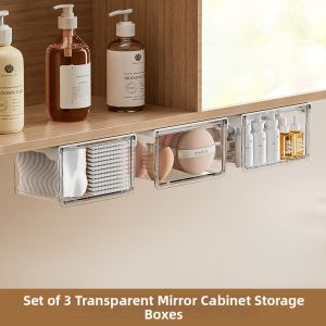 JXinJie | Bathroom Wall Mounted Storage Box Organizer
