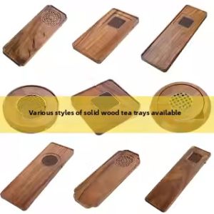 Wooden Tea Tray with Drainage Function
