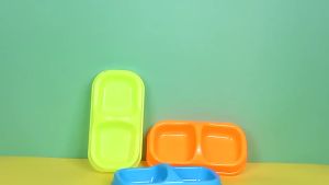 ชามให้อาหารสัตว์เลี้ยง แบบคู่ 2 หลุม 2in1 ที่ใส่อาหารและน้ำ สำหรับน้องหมา น้องแมว