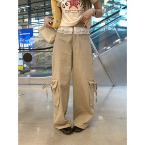 Casual High Waist Loose Slenderizing Trousers