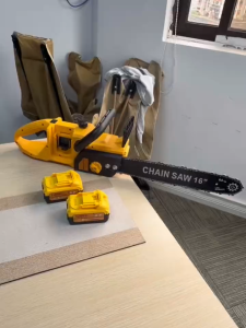 Brand new upgrade 16"brushless motor electric saw 1288vf cordless rechargeable electric chain saw heavy wood cutting machine