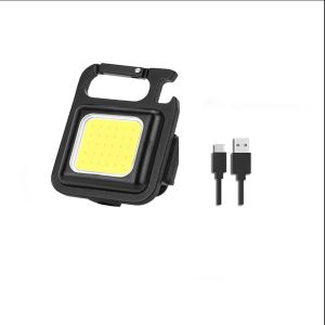 Super Bright Mini COB Keychain Portable Light Flashlight Charging Lamp Camping Lights with Magnet 3 Lighting Modes Forwork Light