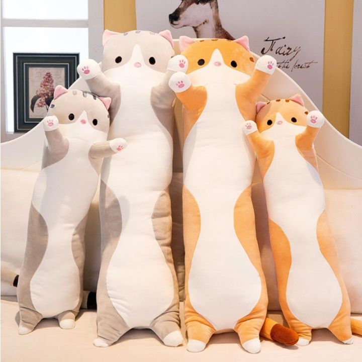 50-130CM Long Cat Pillow Toy Cat Stuffed Toy Plush Toy Cat Long Pillow  Birthday Gift Home Decor Lazada PH