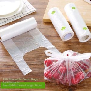 Food Freshness Bags Disposable Transparent Roll